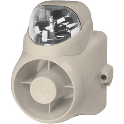 120 dB INDOOR / OUTDOOR TAMPER PROOF SIREN / CLEAR STROBE