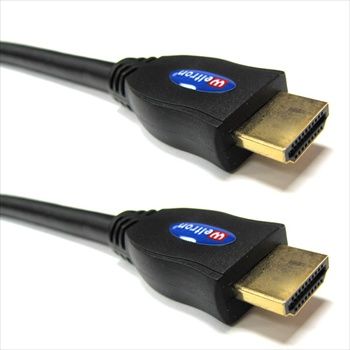 WELTRON HDMI-1.3V GOLD PLATED WITH BLACK RUBBER JACKET WITH FERRITE CORE - 8 METER