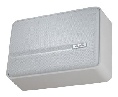 VALCOM V-1042 SLIMLINE™ ONE-WAY SPEAKER, SELF-AMPLIFIED, BUILT-IN VOLUME CONTROL (WHITE)